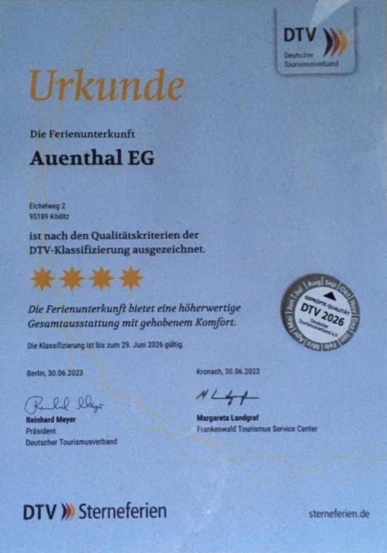 Ferienwohnung Auenthal Koditz Exteriör bild